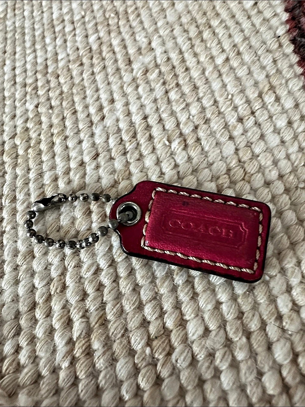 Coach Pink Bag Tag